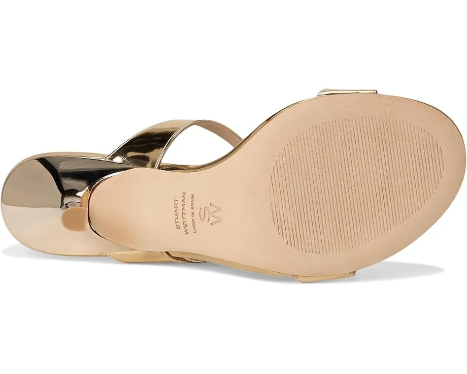 Сандалии Stuart Weitzman Nudist Slide 85 на тонком высоком каблуке