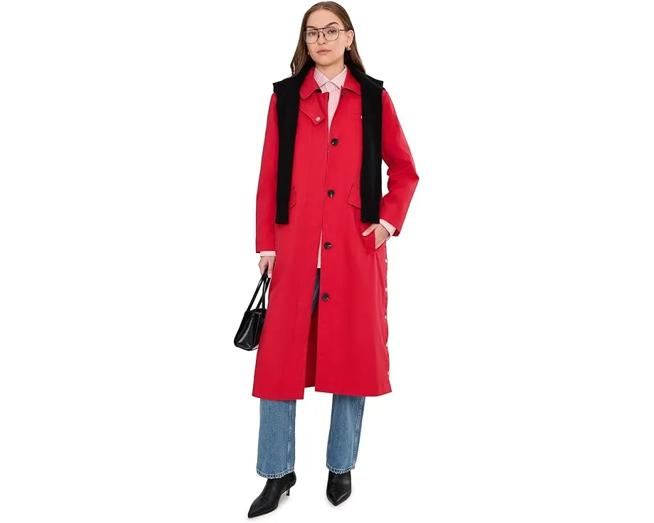 Длинное пальто Avec Les Filles в стиле амбара с кнопками