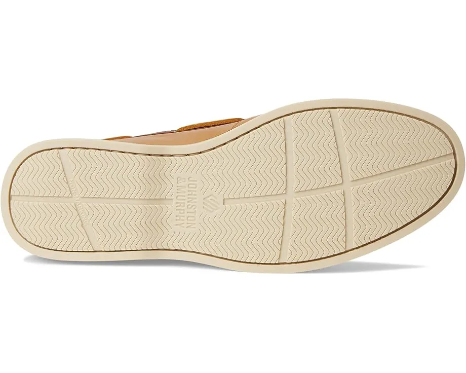 Johnston & Murphy Monaco 2-Eye Boat Shoe мокасины из мягкой кожи с рафией