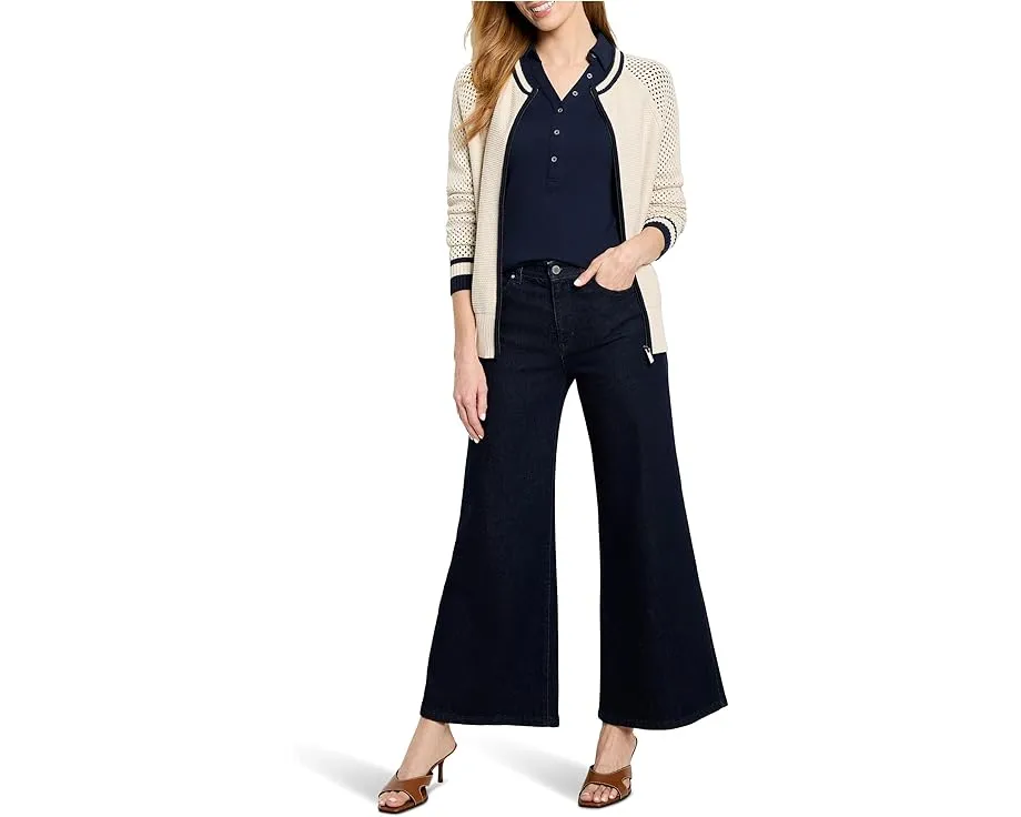 Поло Perfect Knit Rib с классическим воротником и длинными рукавами от NIC+ZOE