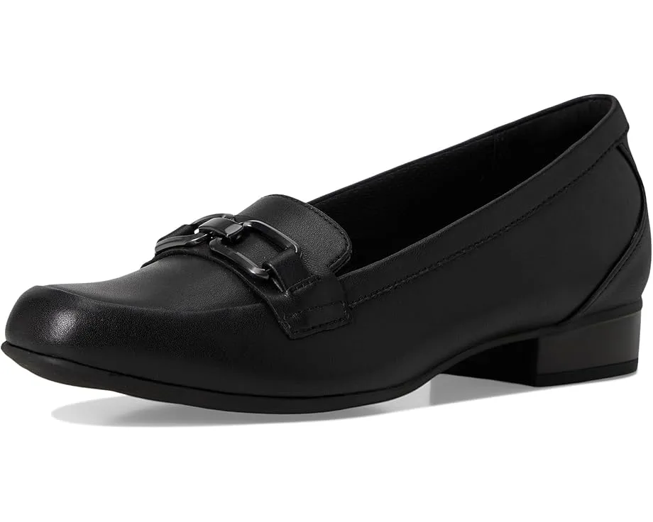 Лоферы Juliet Echo от Clarks из кожи с декором horsebit и каблуком