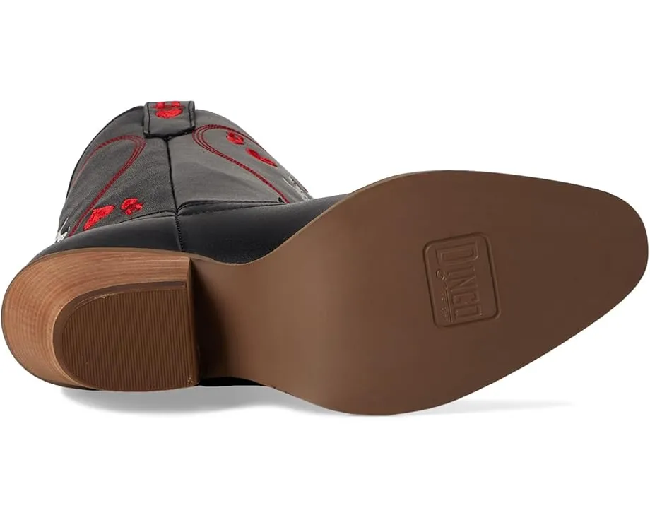 Ботинки Dingo Queen A Hearts с острым носком и ковбойским каблуком