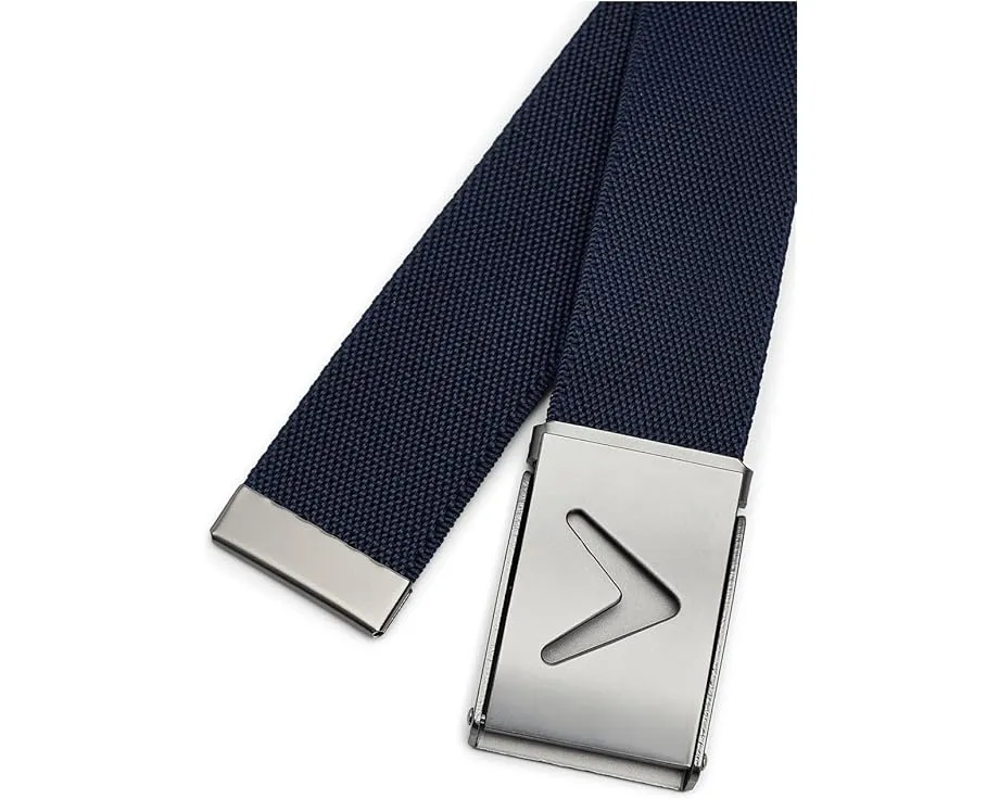 Ремень Callaway V-logo Web Belt с регулируемой пряжкой и логотипом
