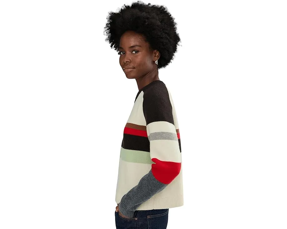 Свитер Madewell Stripe Aspen с регланными рукавами и полосатым узором