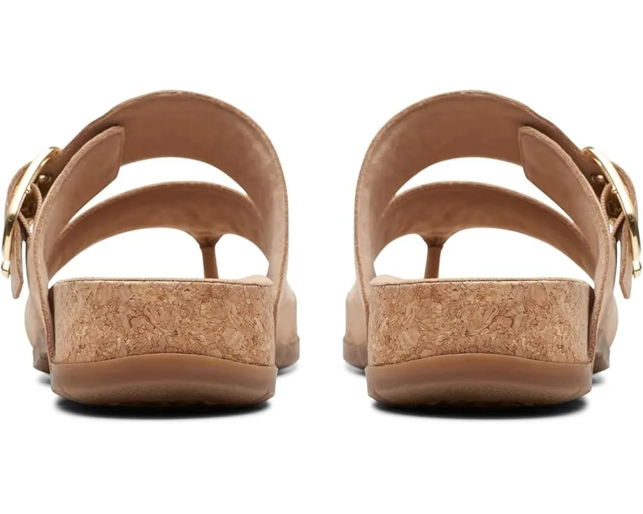 Плоские сандалии Clarks Reileigh Park в стиле вьетнамок с кожаным верхом