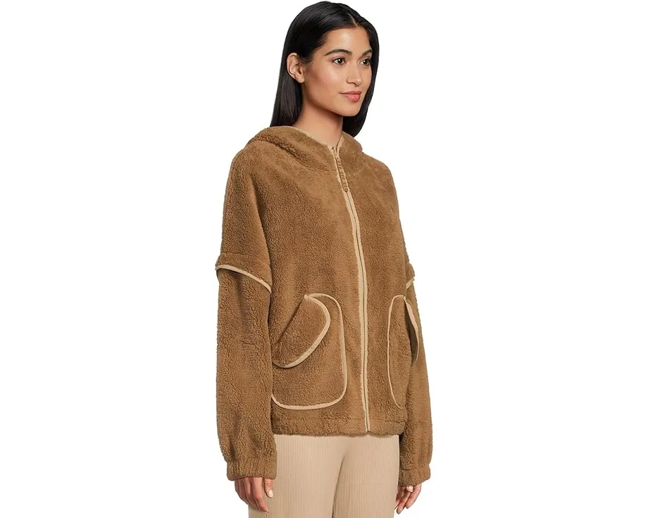 Толстовка UGG Mariella Uggfluff на молнии из плюшевого флиса с капюшоном