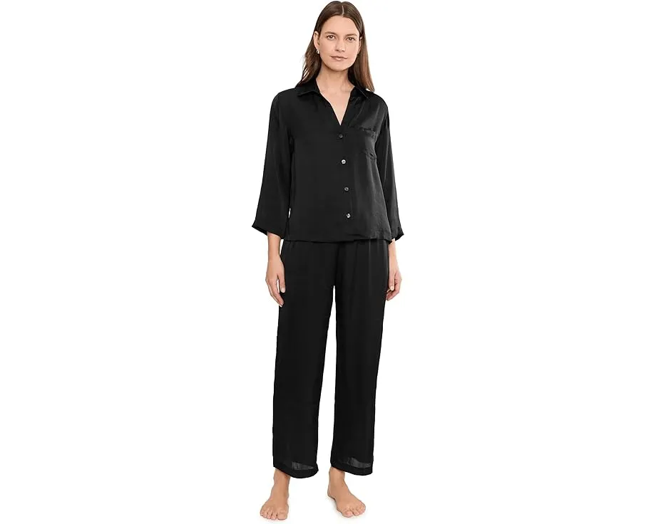 Пижама Natori Ashley Washed Satin Icon из матового атласа