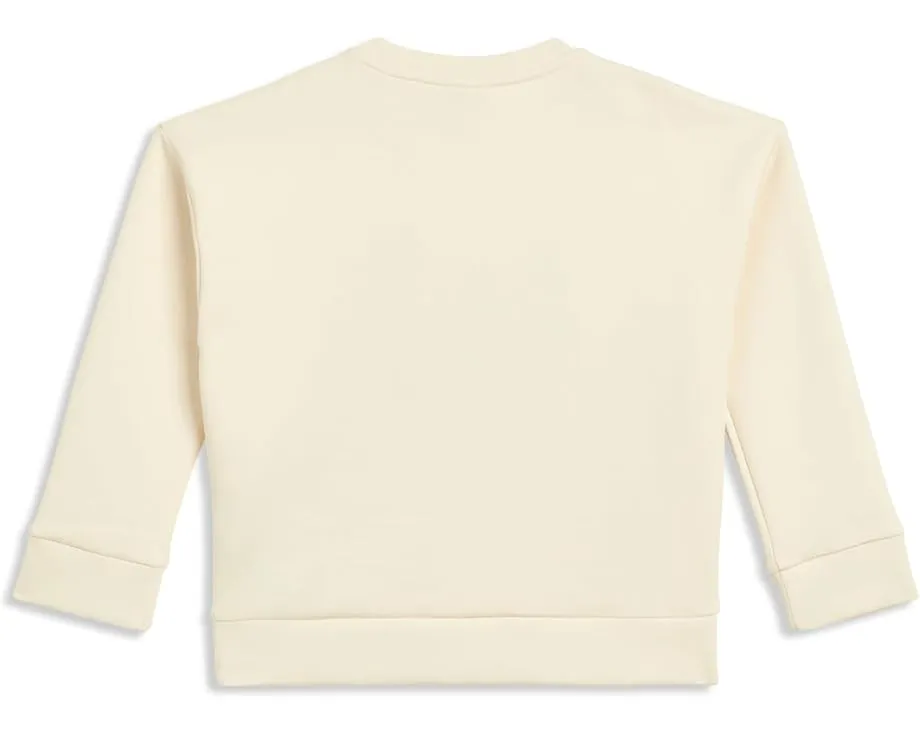 Детский свободный трикотажный свитер Lacoste Spacer Knit Oversized Crew