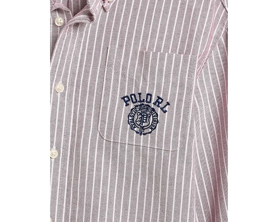 Рубашка оксфорд в полоску хлопковая для малышей Polo Ralph Lauren