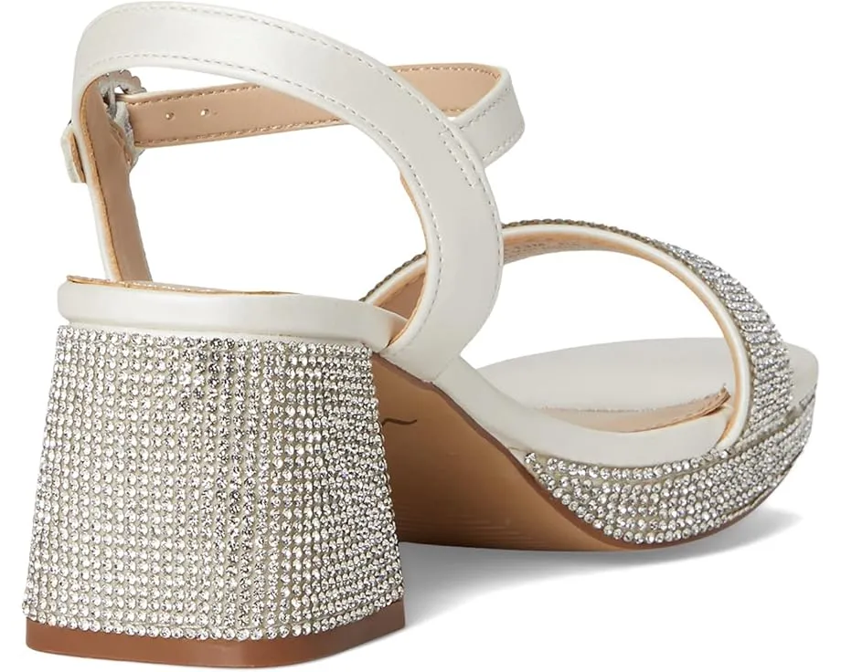 Детские босоножки Nina Kids Marysol на каблуке со стразами