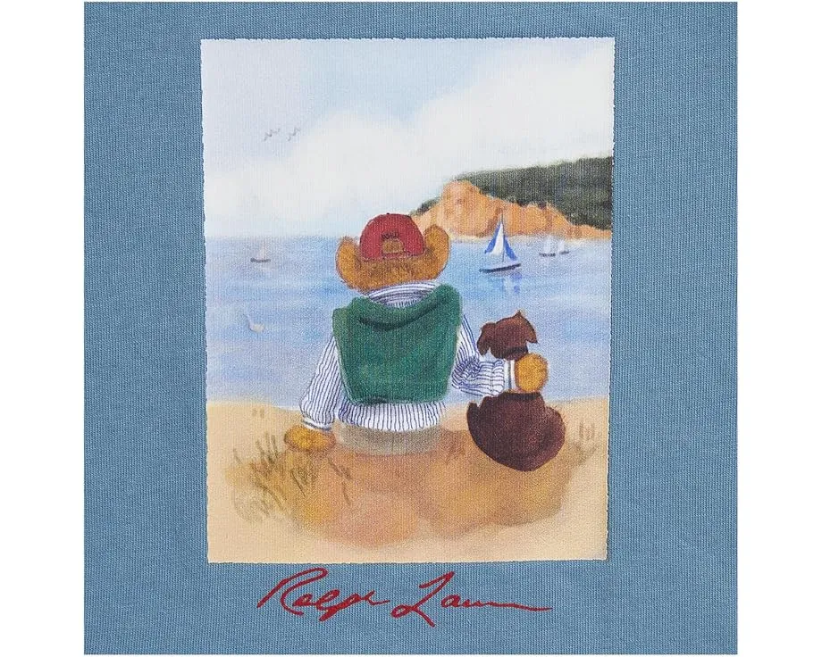 Футболка Polo Bear из хлопкового джерси для младенцев Polo Ralph Lauren Kids