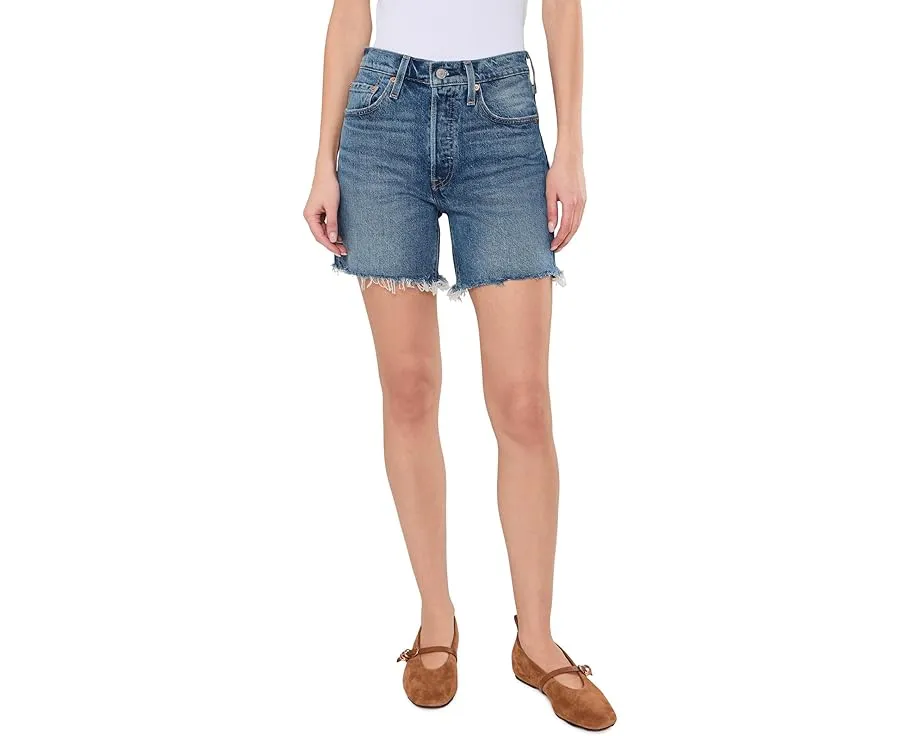 Шорты 501 Mid Thigh с прямым кроем и пятью карманами Levi's® Womens