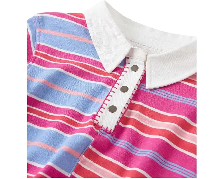 Платье-поло Hatley Kids с длинными рукавами и воротником