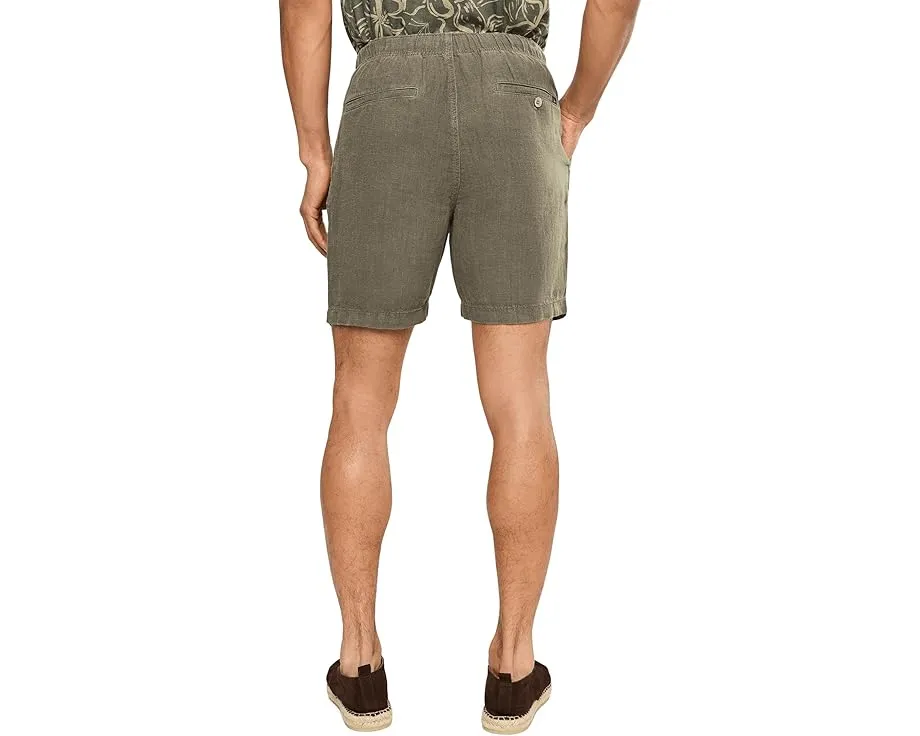 Faherty Essential Linen Shorts шорты из льна с эластичным поясом