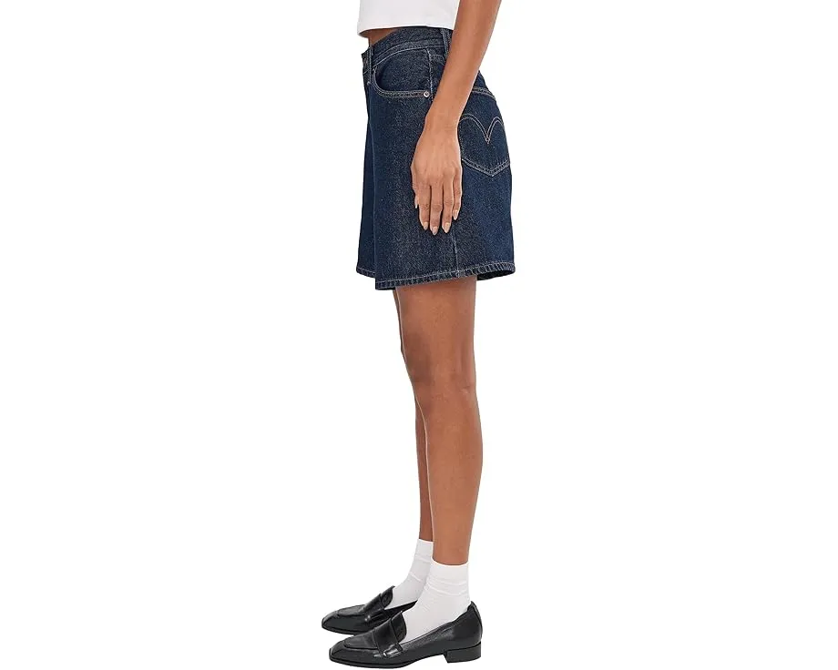 Шорты Levi's High Baggy Short свободного кроя с высокой посадкой и пятью карманами