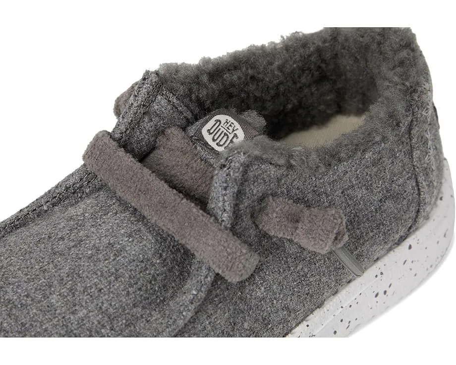 Hey Dude Kids Wendy Wool Cozy детские лоферы из шерсти с утепленной подкладкой