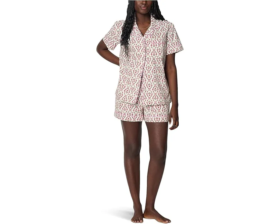 Пижамный комплект Bedhead PJs с короткими рукавами и шортами из поплина