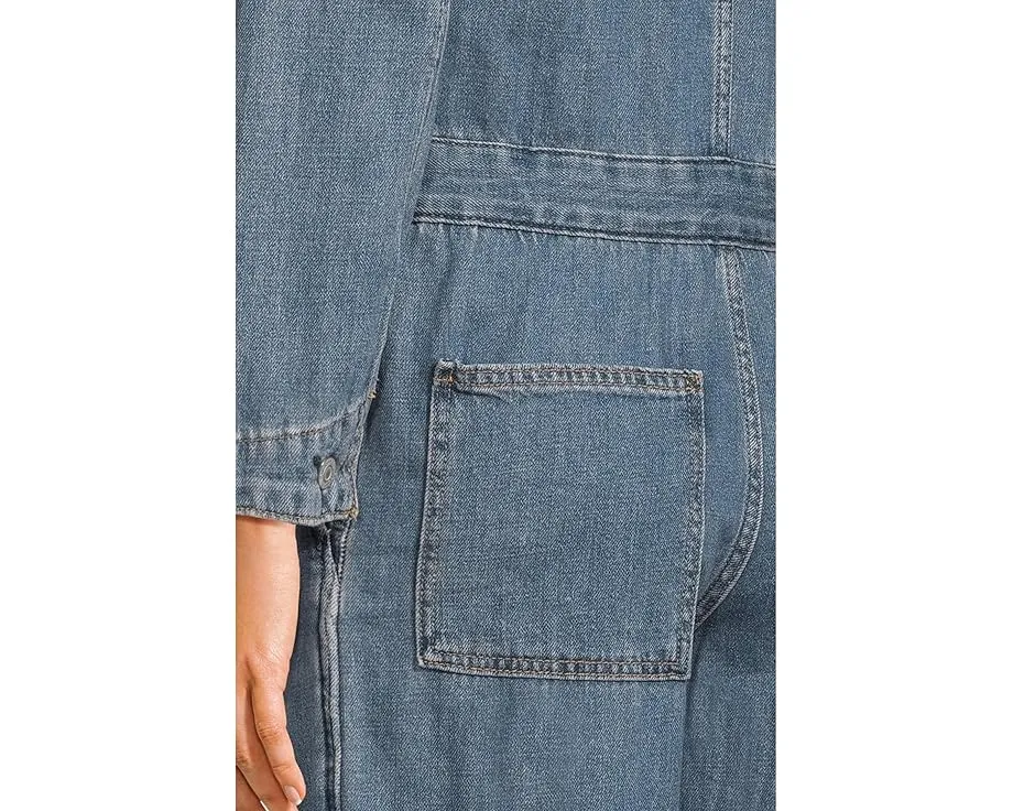 Комбинезон Levi's Iconic из хлопка и лиоцелла с поясом и широкими брюками