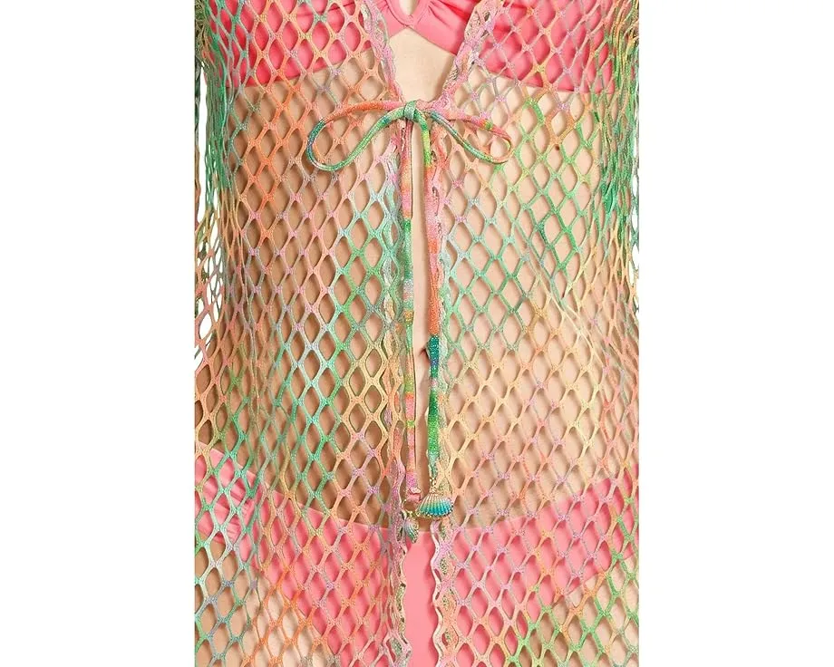 Туника BECCA Mirage из сетки с ракушками на завязках