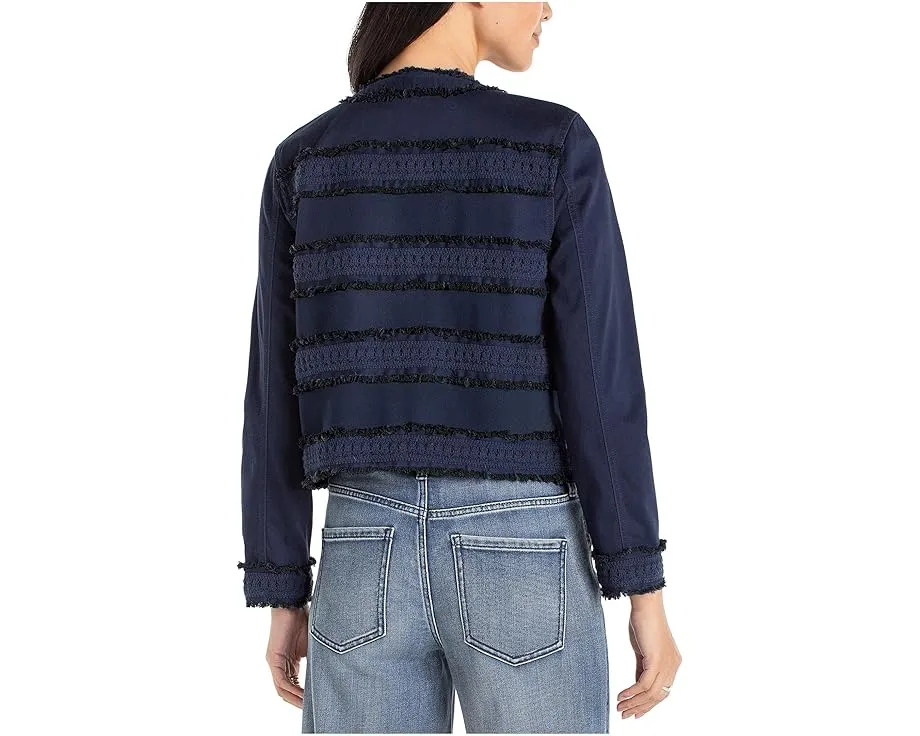 Жакет Liverpool Los Angeles без воротника из мягкого твила с кружевом и бахромой