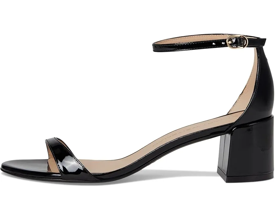 Сандалии Stuart Weitzman Nudist Block 50 с массивным каблуком и регулируемым ремешком