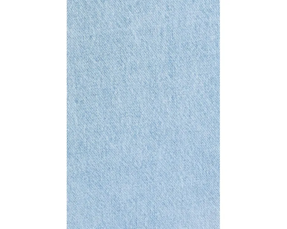 Summertime Flare Denim Min Dress in Blue