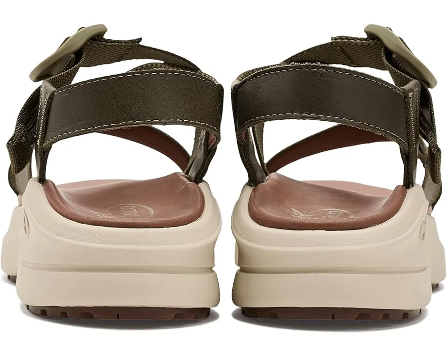Сандалии Chaco Cushform на кожаной подошве с каблуком