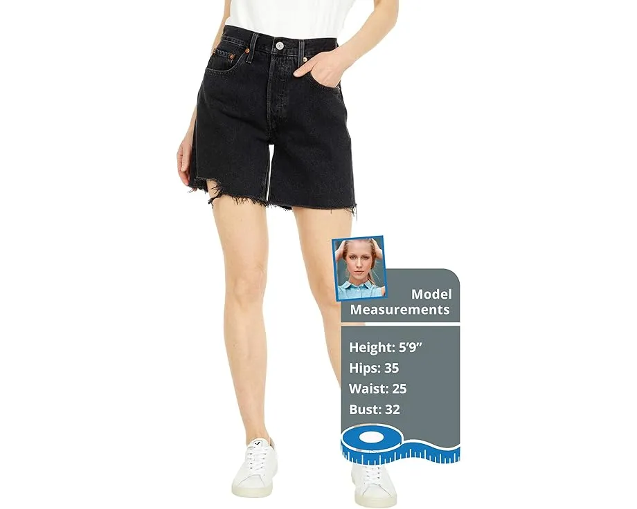 Шорты Levi's Premium 501 Mid Thigh из премиального денима прямого кроя