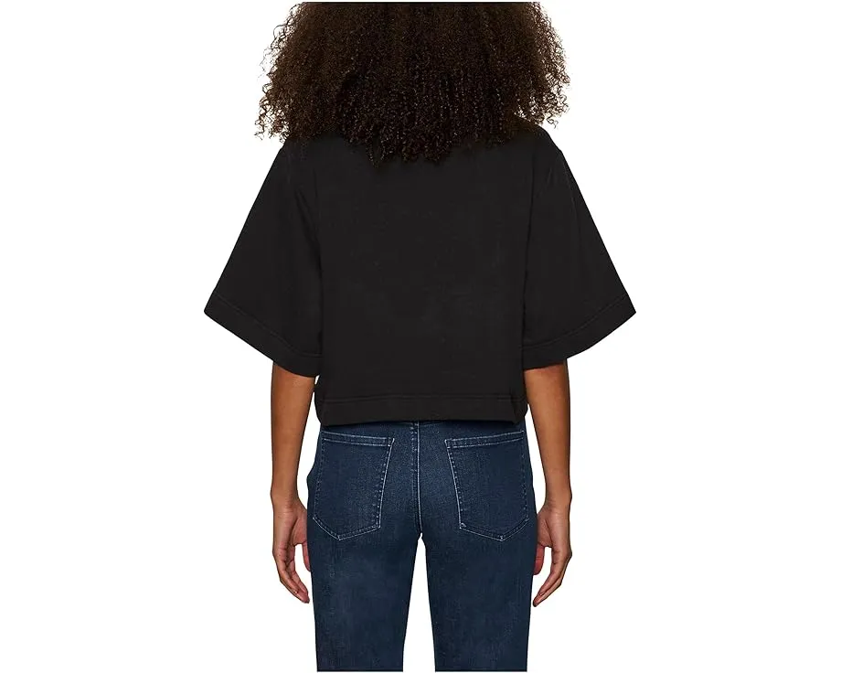 Sanctuary укороченная футболка с декором на горловине