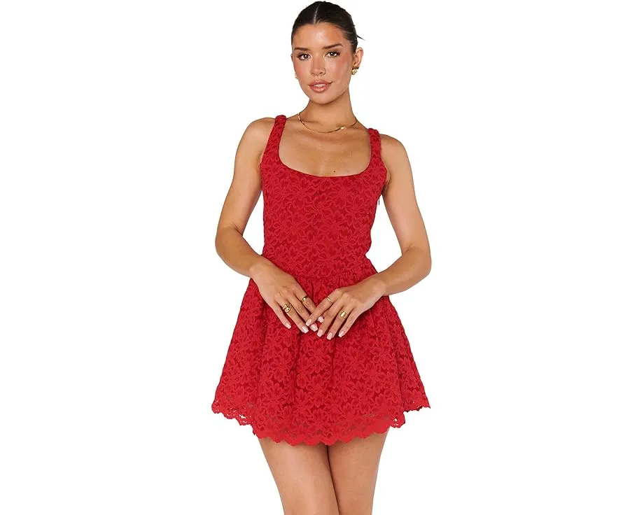 Платье-юбка Show Me Your Mumu Ricci с пышной мини-юбкой и кружевом