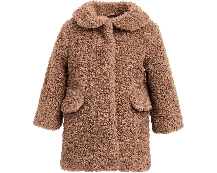 Пальто из искусственной овчины Janie and Jack бежевого цвета для малышей