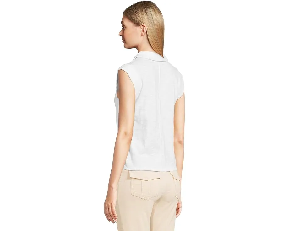 Поло Lilla P с коротким рукавом и подолом рубашки