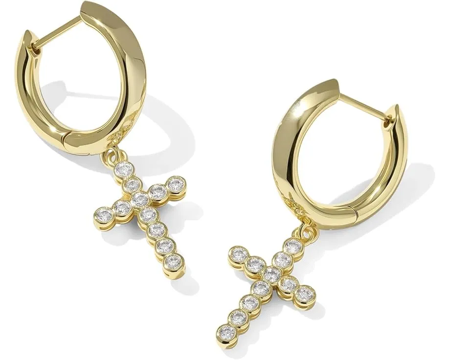 Kendra Scott Серьги Крест с кристаллами