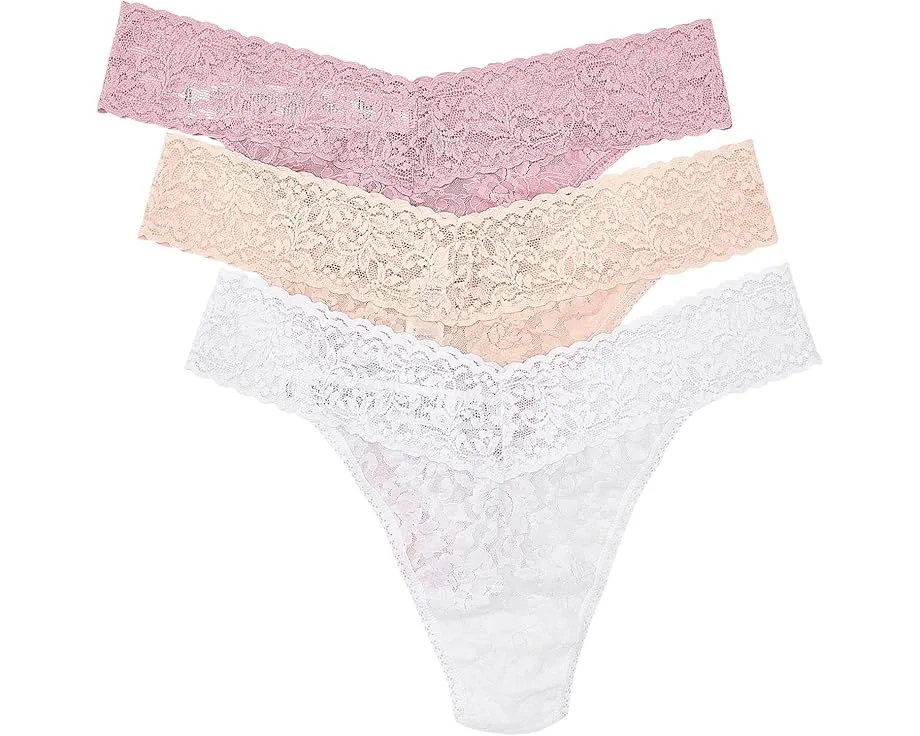Набор из 3 стрингов Original Rise Signature Lace Hanky Panky