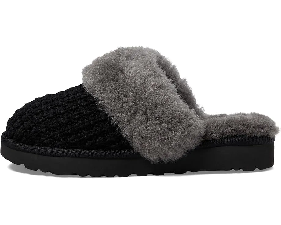 Домашние тапочки UGG Cozy Knit из шерсти и овчины с резиновыми вставками