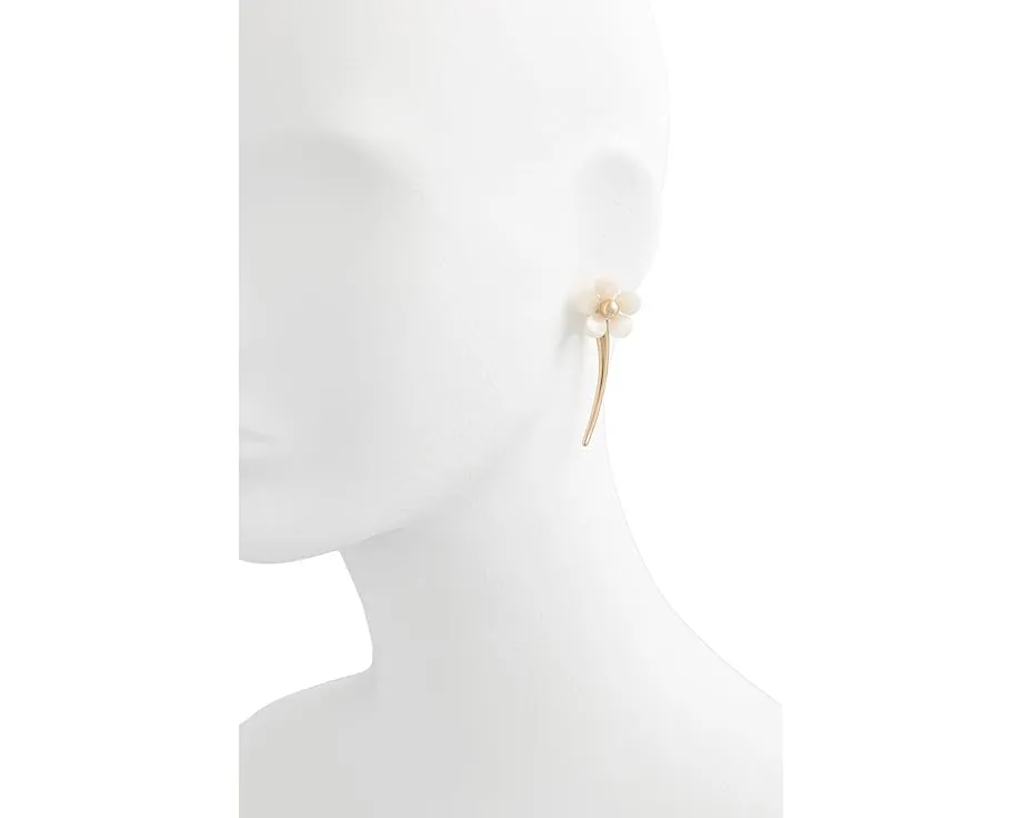 Серьги Summer Daze Flower Statement от Kate Spade New York белые