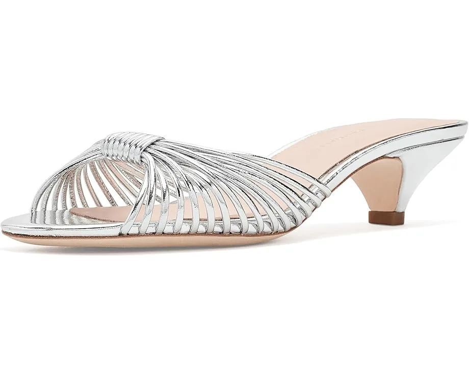 Туфли Loeffler Randall Dixie на каблуке-котенок с золотистой кожей