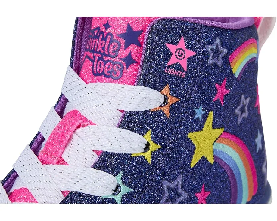 Детские кроссовки SKECHERS KIDS Twinkle Sparks 314831L с подсветкой и молнией