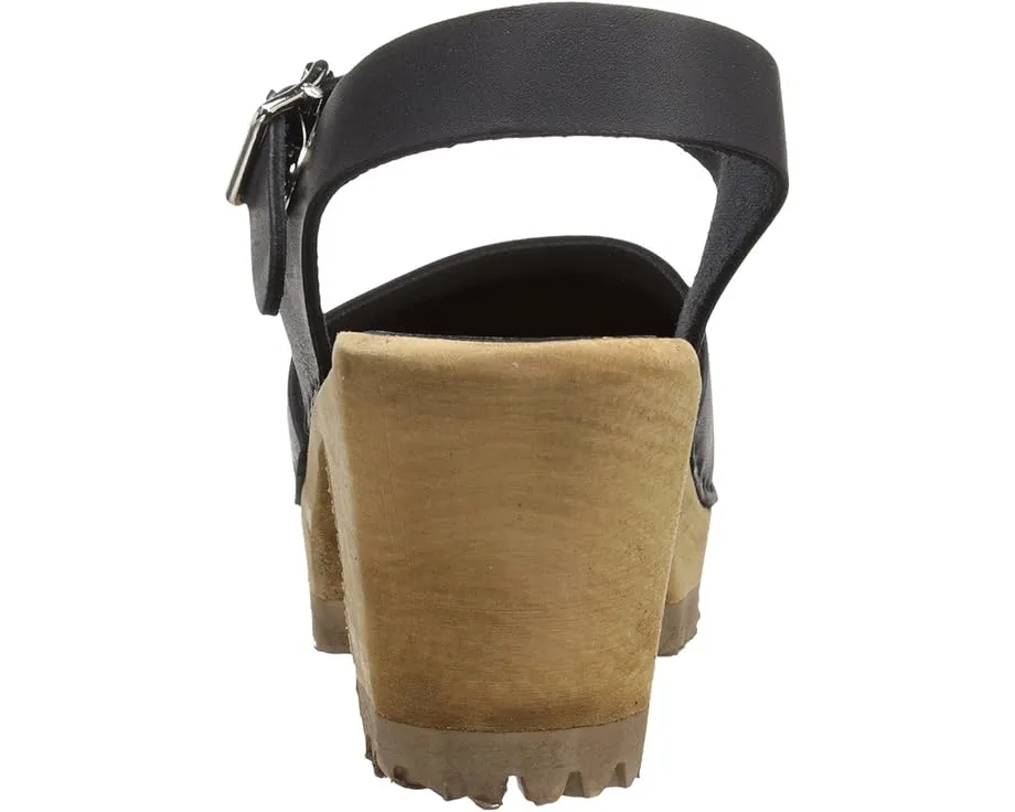 Сабо MIA Abba на платформе с деревянной основой и регулируемым ремешком