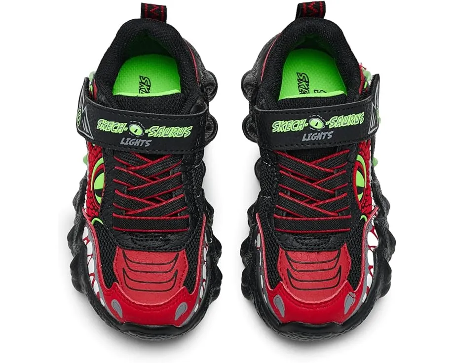 Детские светящиеся кроссовки Skechers Skech-O-Saurus Lights 2.0 с дизайном динозавра