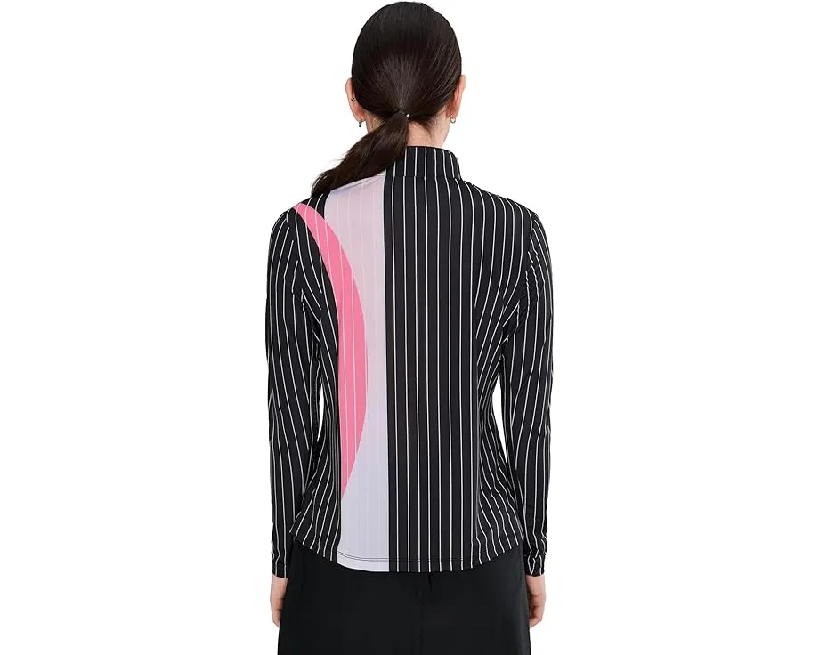 Топ Jamie Sadock с длинным рукавом и четвертью молнии Sunsense Slinky