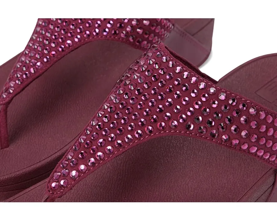 Сандалии FitFlop Lulu Maxi-Crystal с кристаллами и анатомической стелькой