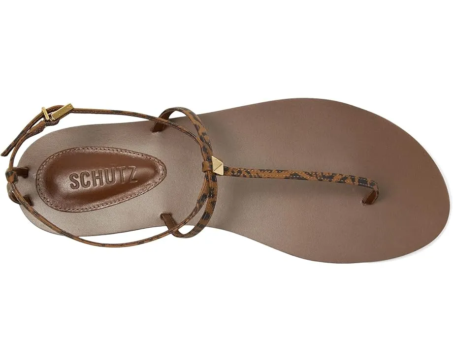 Schutz Ester босоножки на плоской подошве с тонкими ремешками