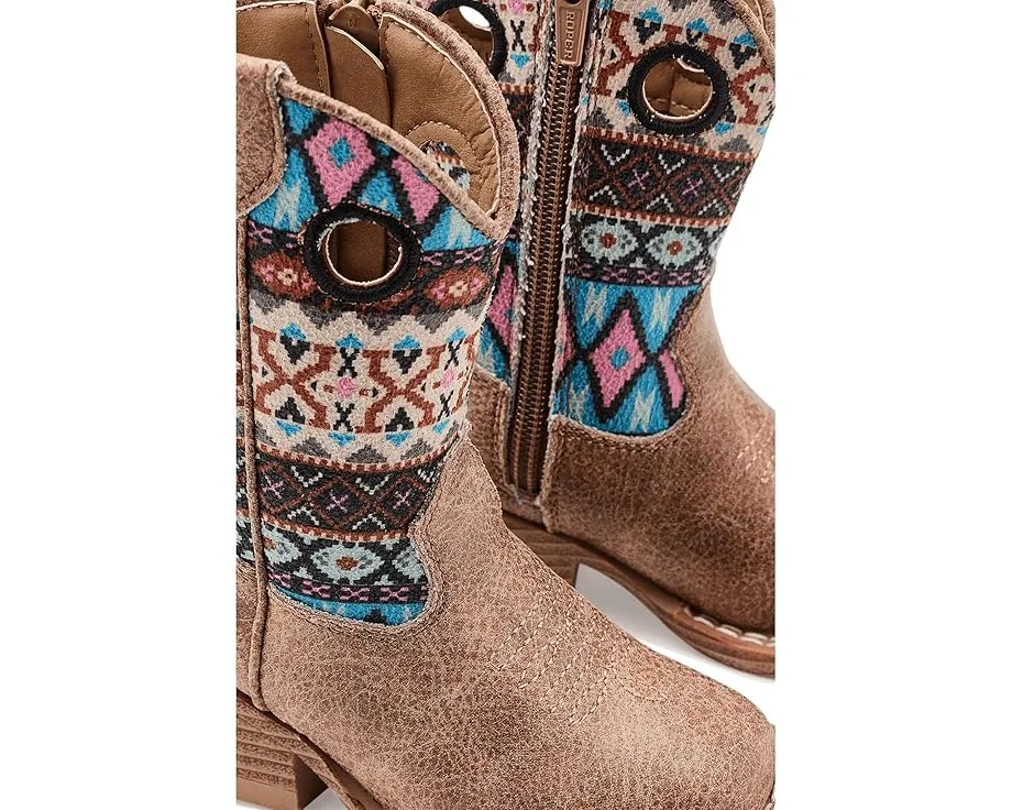 Сапоги Willow Aztec для малышей с принтом и квадратным носком от Roper Kids
