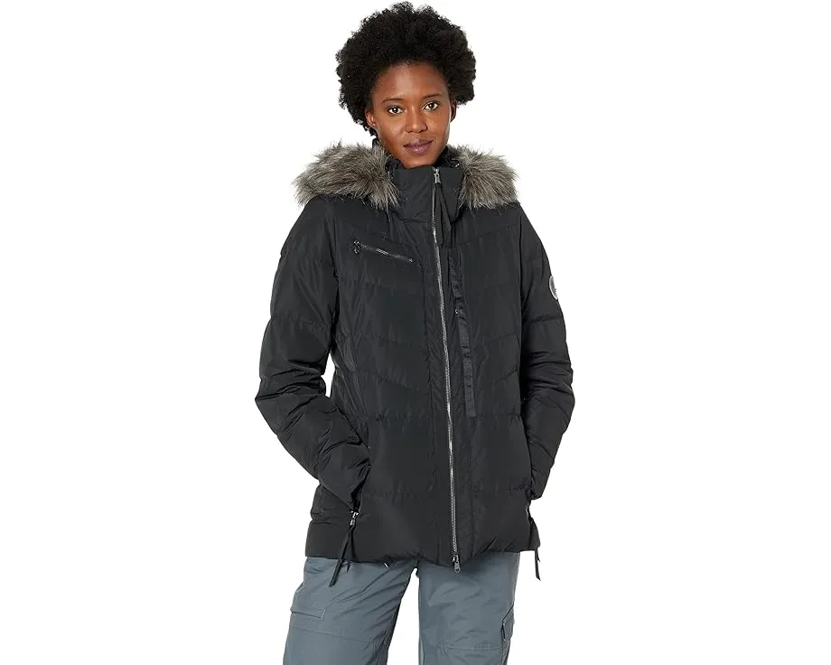Пуховая куртка Obermeyer Circe Down с капюшоном и светоотражающими деталями