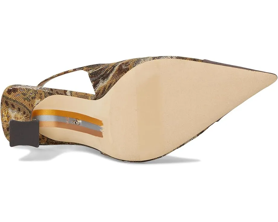 Туфли Sam Edelman Odette 2 с мыском контрастного цвета и расклешенным каблуком