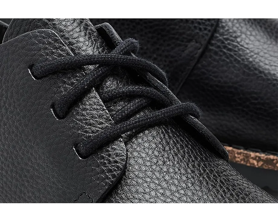 Кожаные туфли Uppsala Low Lace Up с пробковой стелькой от Birkenstock