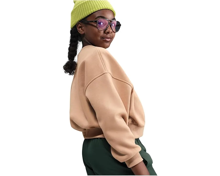 Свитшот Nike Kids Club Fleece Boxy Crew-Neck с вышитым логотипом