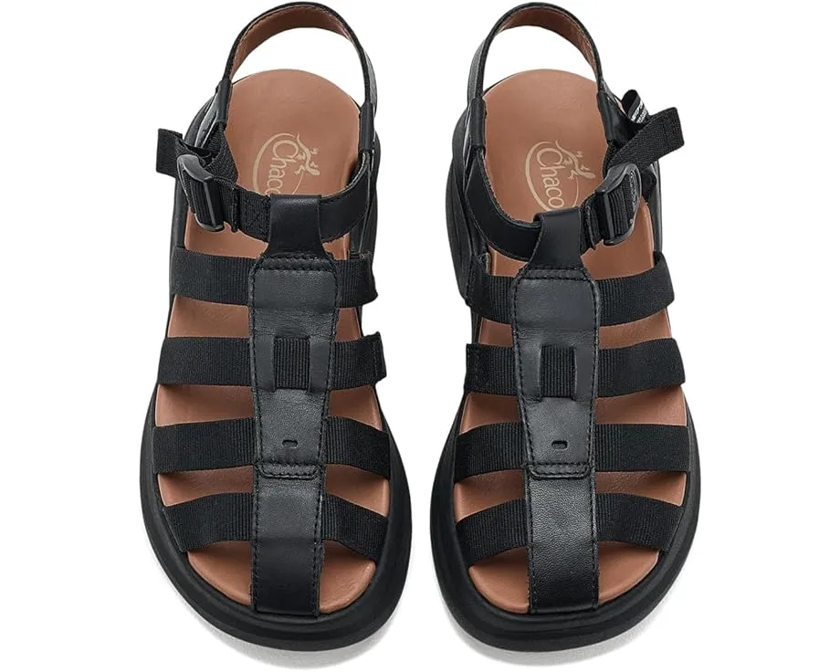 Сандалии Chaco Cushform Fisherman на платформе с кожаным верхом