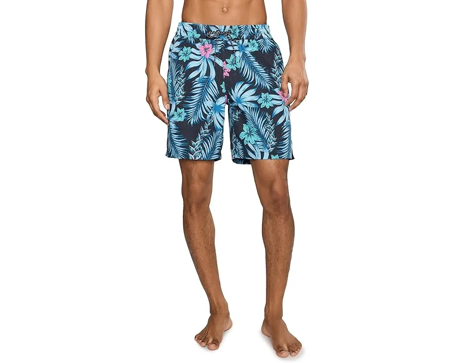 Плавки Hurley Floral Volley с цветочным принтом и защитой UPF 50+